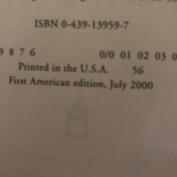 🎃🍎Harry Potter & the Goblet of Fire1st Ed. book w/errors? 650 $40 or $35 w/offer - Picture 3 of 4